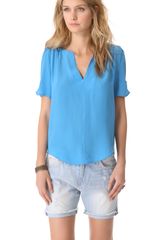 Joie Amone Silk V-Neck Top