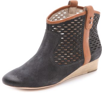 Matt Bernson Ambler Perforated Wedge Booties - Lyst