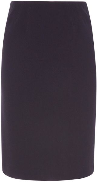 Precis Petite Navy Textured Pencil Skirt - Lyst