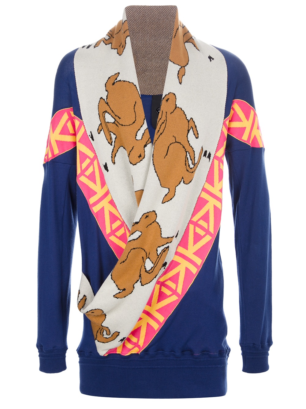 rabbit print sweater