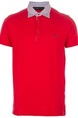 Etro Striped Collar Polo Shirt