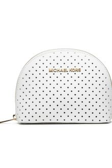 Large Makeup Case on Michael By Michael Kors Large Jet Set Perforated Cosmetic Case   Lyst