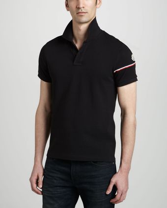 Moncler Flag Sleeve Polo - Lyst