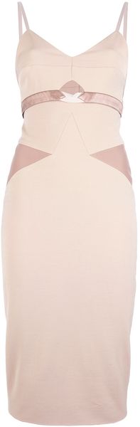Victoria Beckham Tonal Panel Dress - Lyst