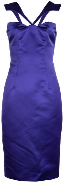 Cushnie Et Ochs Satin Silk Dress - Lyst
