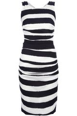 Dolce & Gabbana Striped Silk Dress