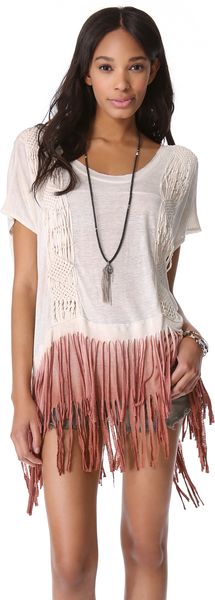 Free People Rough Rider Ombre Tee - Lyst