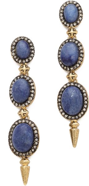 House Of Harlow Blue Star Drop Earrings - Lyst