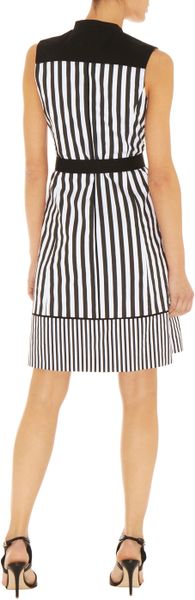 Karen Millen Stripey Shirt Dress in Multicolor (multi) | Lyst