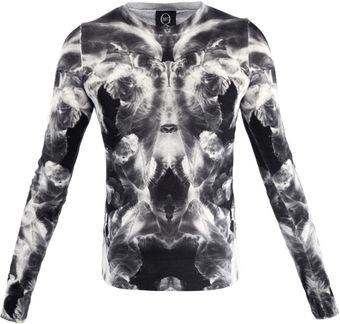 McQ by Alexander McQueen Mirrored Iris Print Sweater - Lyst