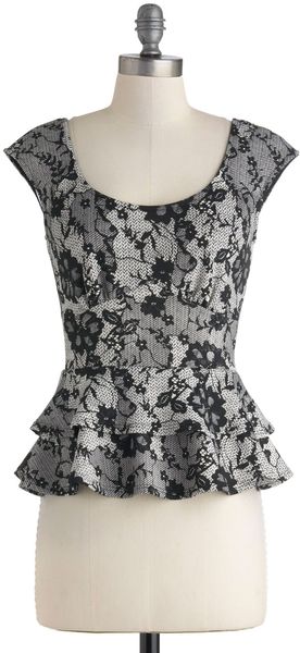 ModCloth Lace The Day Top - Lyst