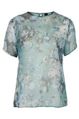 Topshop Silk Organza Tee