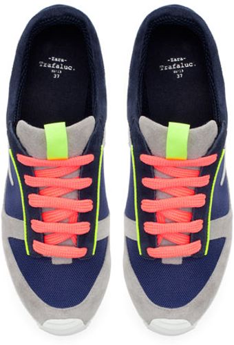 Zara Neon Sneakers - Lyst