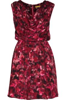Alice + Olivia Belinda Printed Silk Dress - Lyst