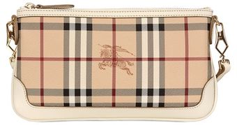 Burberry Peyton Haymarket Pvc Shoulder Bag - Lyst