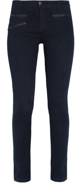 J Brand Zoey Zip Front Skinny Jean - Lyst