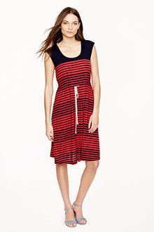 J.Crew Stripe Drawstring Dress - Lyst