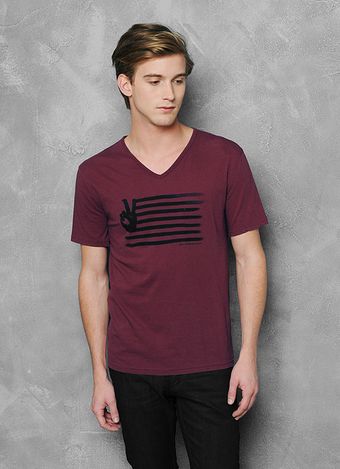John Varvatos Flag Tshirt - Lyst