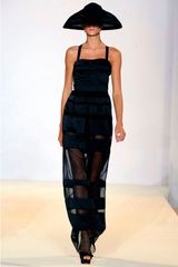 Temperley London Long Freya Ribbon Satin Dress