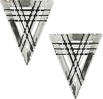 Topshop Thread Triangle Hoop Earrings - Lyst