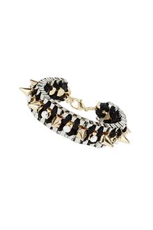 Topshop Chain Spike Stone Bracelet - Lyst