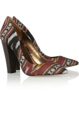 Twelfth Street by Cynthia Vincent Lissett Ikat Woven Cotton Pumps