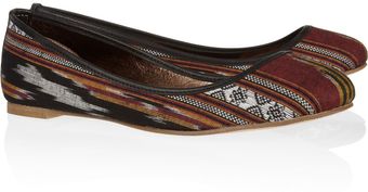 Twelfth Street by Cynthia Vincent Sage Woven Cotton Ballet Flats - Lyst
