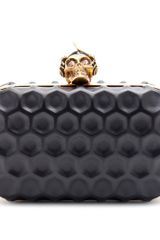 Alexander McQueen Skull Punk Leather Box Clutch