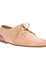Chloé Contrast Laceup Shoe