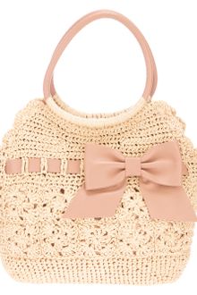 RED Valentino Woven Straw Tote Bag - Lyst