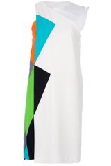 Sportmax Sleeveless Geometric Shift Dress
