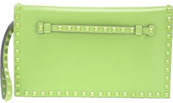 Valentino Studded Clutch - Lyst