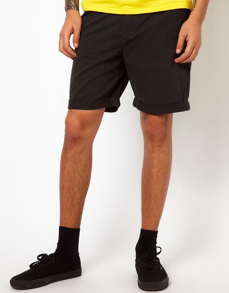 charcoal chino shorts