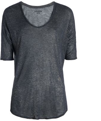 Zadig & Voltaire  Wally Metal Deluxe T-Shirt - Lyst