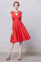 Anthropologie Sofia Flame Dress