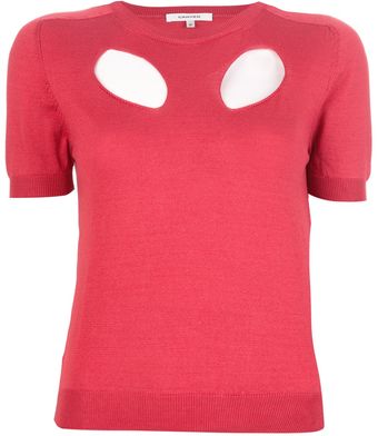 Carven Cutout Sweater - Lyst