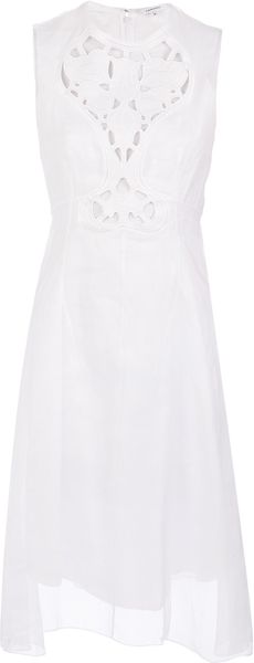 Carven Organdi Dress - Lyst