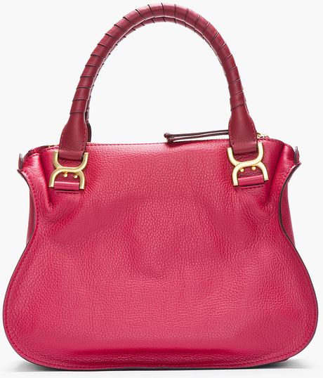 dark red leather handbag