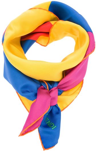 Fendi Logo Print Scarf - Lyst