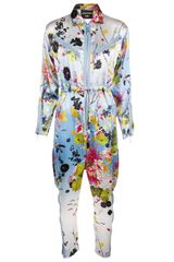 Jean Paul Gaultier Floral Print Jumpsuit