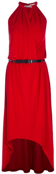 Michael by Michael Kors Belted Maxi Dress - Lyst