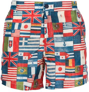 Moncler Grenoble Flag Swim Shorts - Lyst