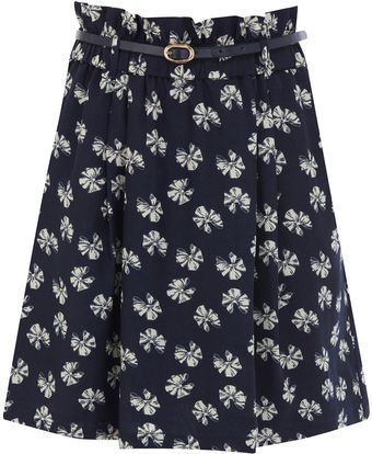 Oasis Bow Print Skirt - Lyst