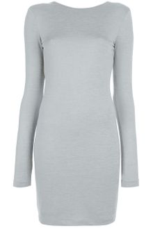T By Alexander Wang Draped Back Dress - Lyst
