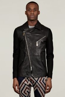 Vivienne Westwood Man Mens Sweat Sleeve Leather Jacket - Lyst
