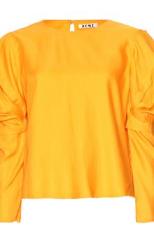 Acne Ava Fluid Blouse with Voluminous Sleeves - Lyst