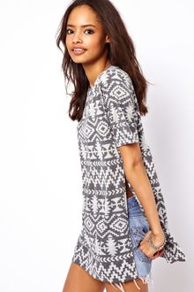 ASOS Collection T-Shirt with Aztec Print - Lyst
