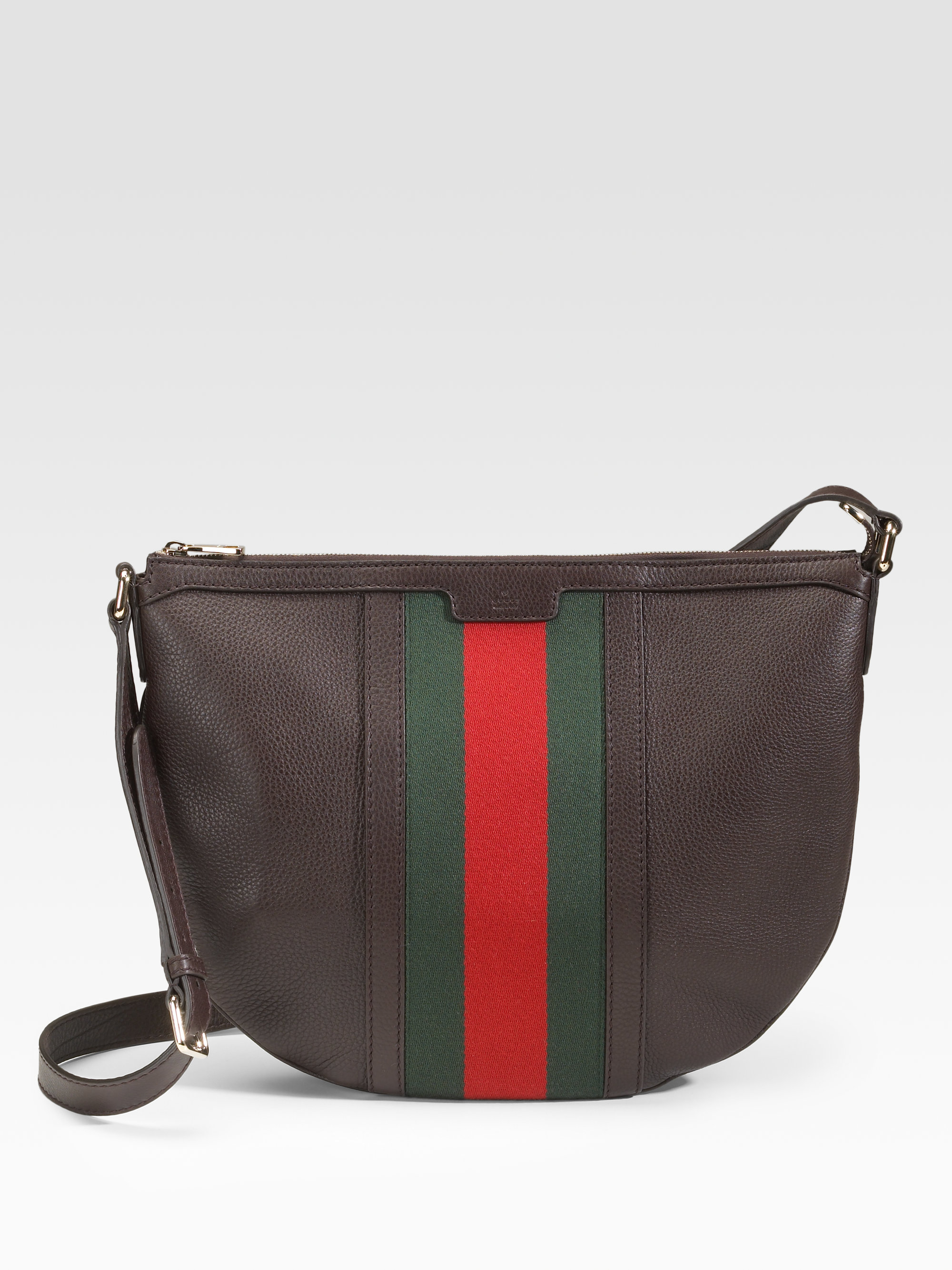 Gucci Vintage Web Medium Messenger Bag in Brown (black) | Lyst