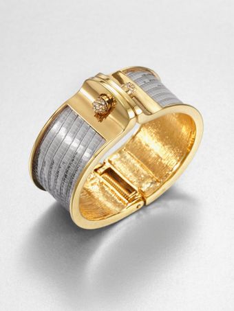 Kara By Kara Ross Wide Lizard Cuff Bracelet - Lyst