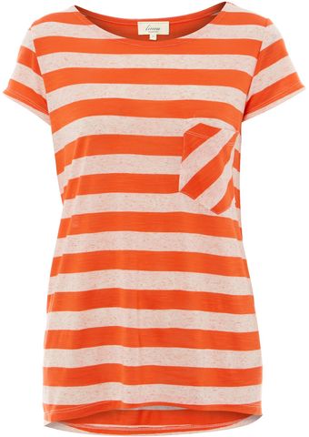 Linea Weekend Ladies Short Sleeved Tonal Stripe T Shirt - Lyst